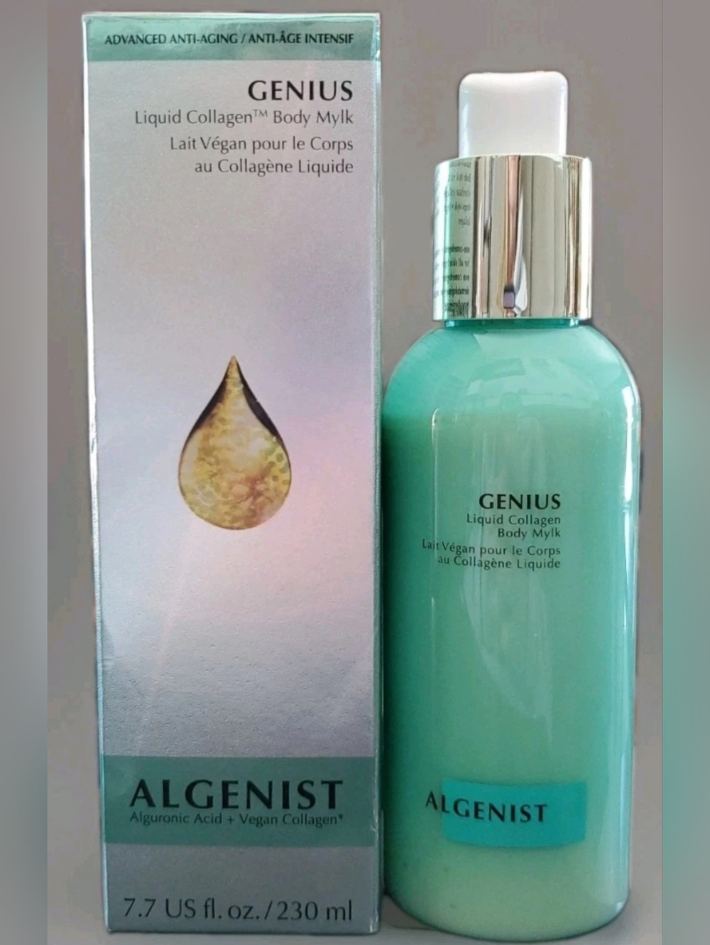 ALGENIST Genius Liquid Collagen Body Mylk With Alguronic Acid 7.7 Fl. Oz. New